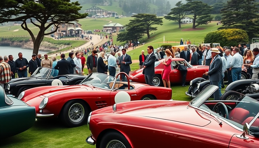 Luxurious vintage cars at Pebble Beach and Monterey Car Week 2025.
