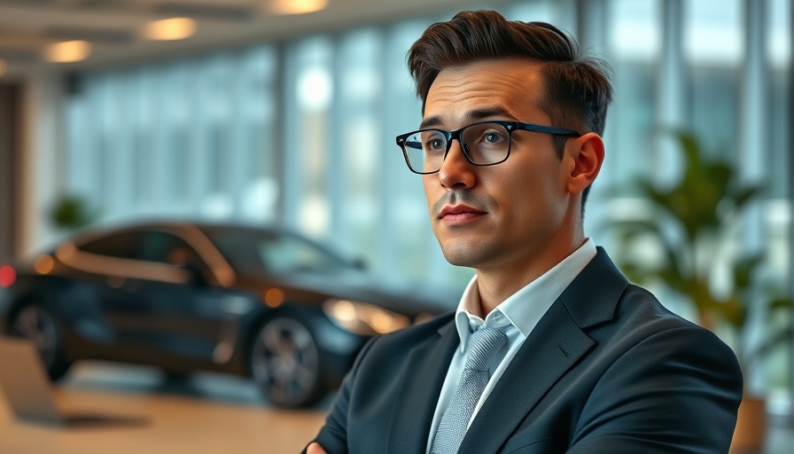 Professional contemplating Mercedes volume car sales strategy.