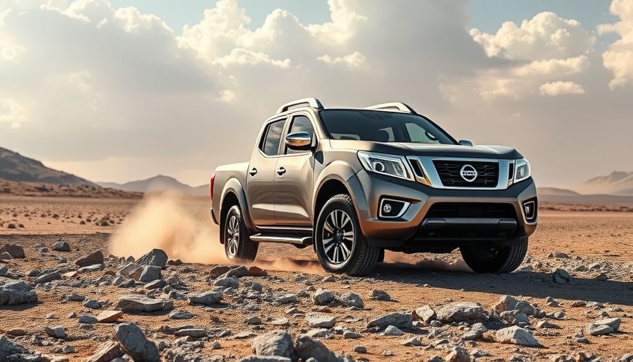 2026 Nissan Frontier with Roush Parts on rocky terrain.