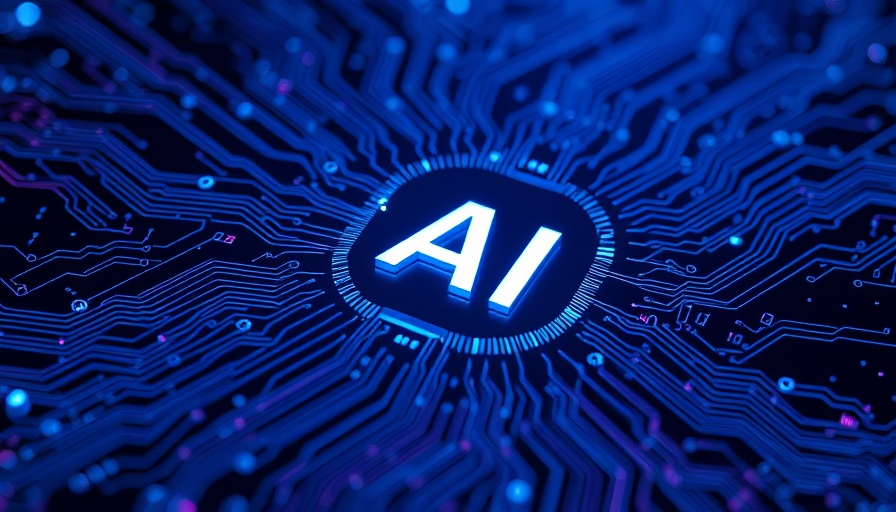 Futuristic AI circuit board in deep blue tones, representing Keyloop Kortical AI motor finance.
