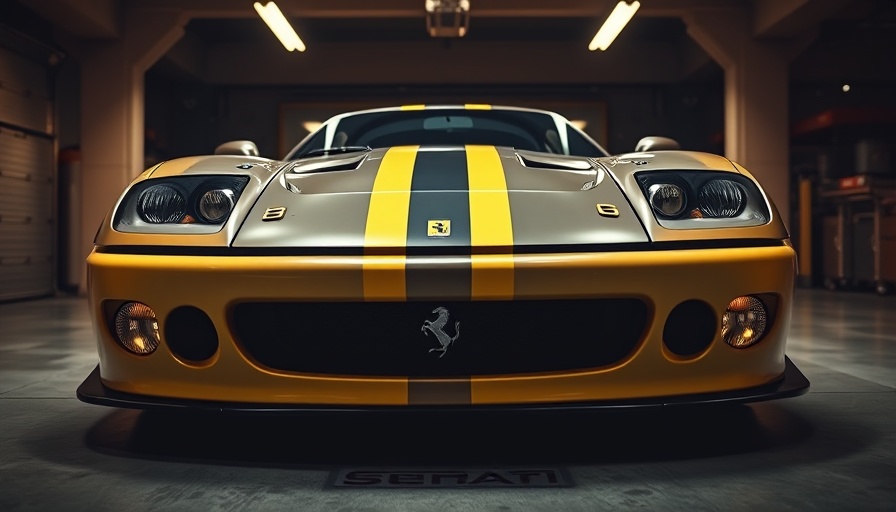 Ferrari 296 GT3 Evo with performance upgrades in a garage