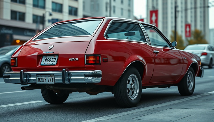 Classic 1975 Chevrolet Vega GT Kammback parked urban street view