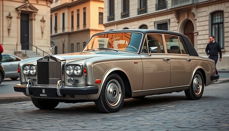 Luxurious Rolls-Royce Phantom elegantly parked on cobblestone street.