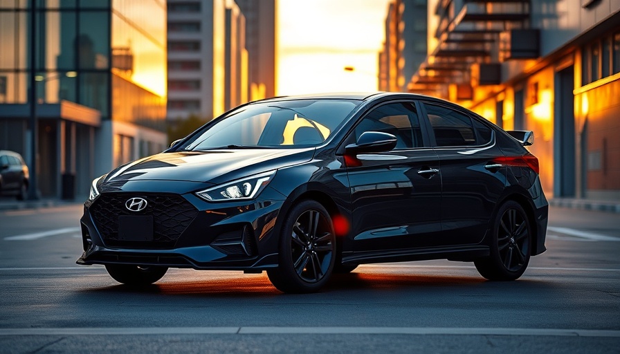 Hyundai Elantra N second generation in sunset-lit street.