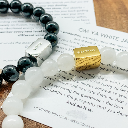 Onyx and White Jade