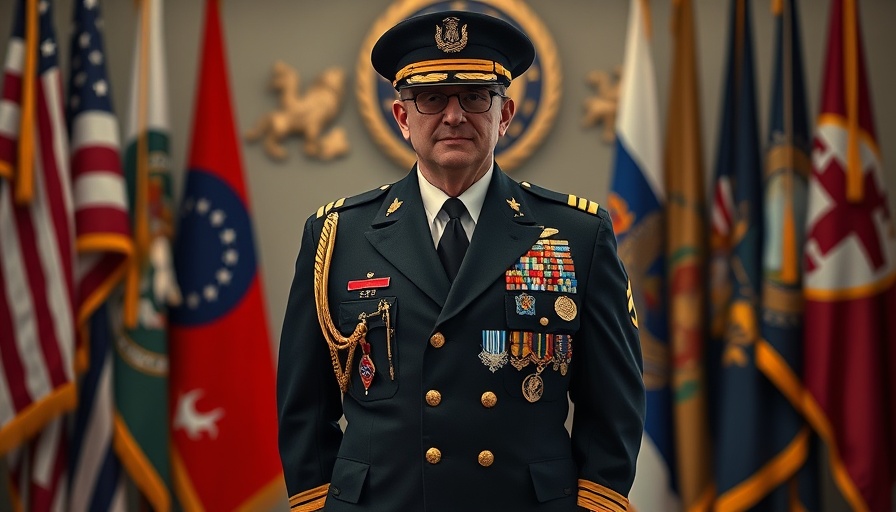 Veteran officer showcasing medals, transitioning to civilian careers.