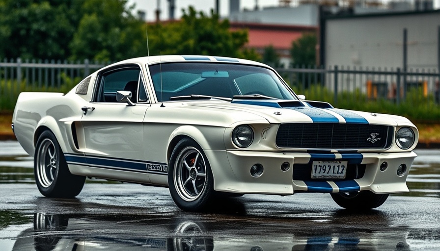Classic Shelby GT500 Mustang showcasing iconic design for Mustang insurance.