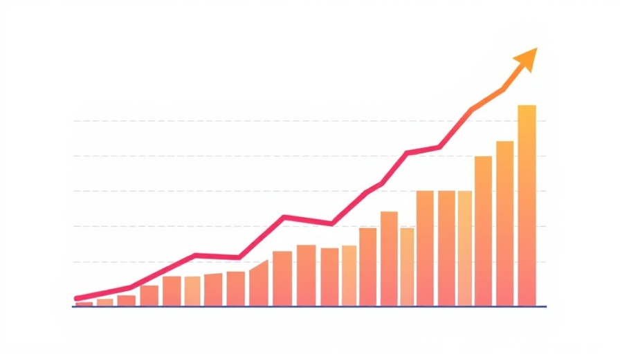 Graph displaying upward trend in tariffs, clean design.