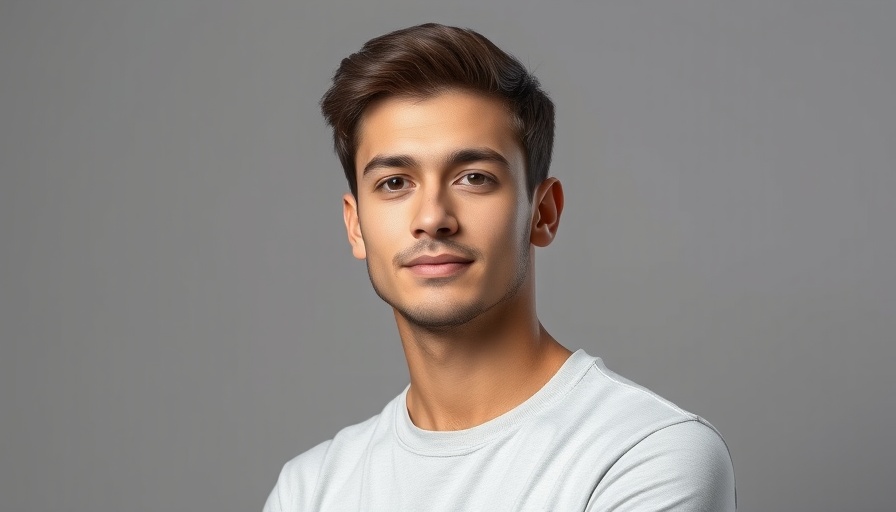 Confident young man posing in healthcare setting, Los Angeles Healthcare.