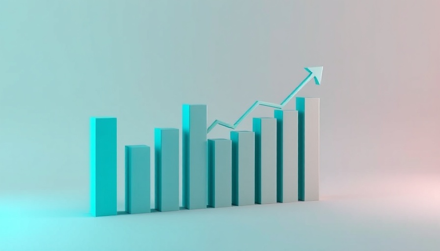 February 2025 Stock Index graph illustrating upward trend with teal bars.