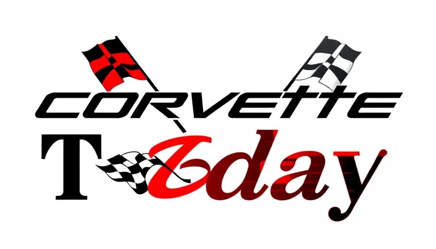 Bold Corvette Today logo with checkered flag.