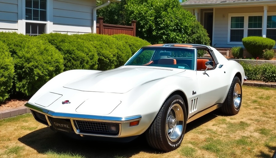 1971 Corvette Stingray in a sunny suburban setting.