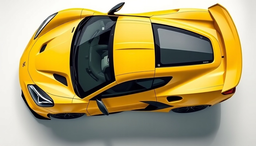 Sleek yellow 2025 Corvette ZR1 viewed from above.
