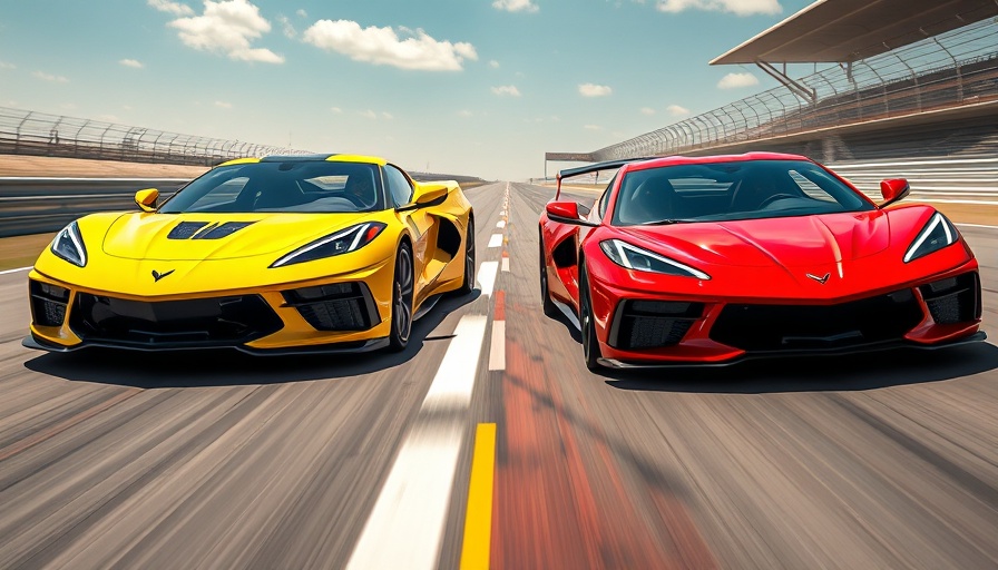 2025 Corvette ZR1 vs 2019 Corvette ZR1 racing with speed metrics.