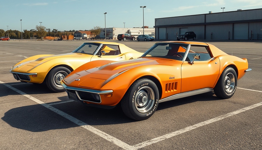C3 Corvette cars parked in a lot, related to buying C3 Corvette.