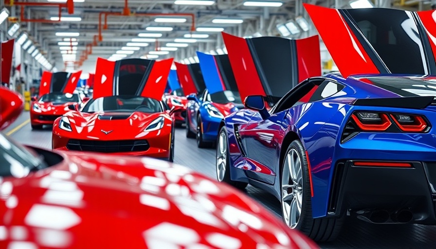 Corvette production line showcasing March 2025 allocations