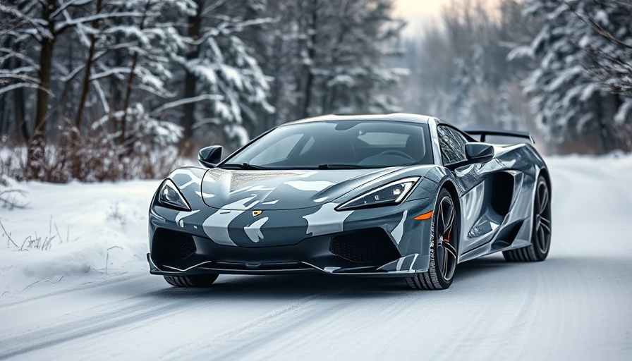 2026 Corvette camouflaged prototype on snowy road