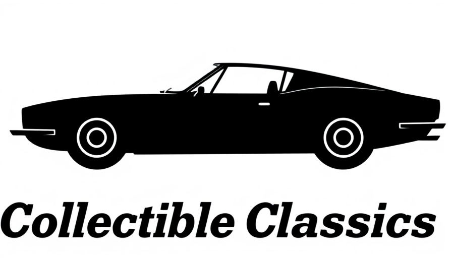 Minimalist black car silhouette logo for 'Collectible Classics'.
