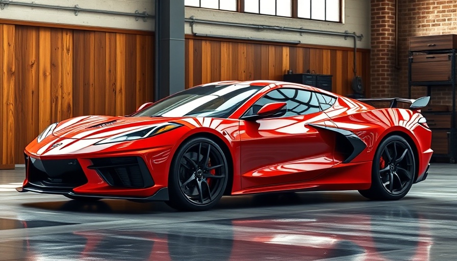 2025 Corvette ZR1 in sleek modern garage showcased for cash giveaway.