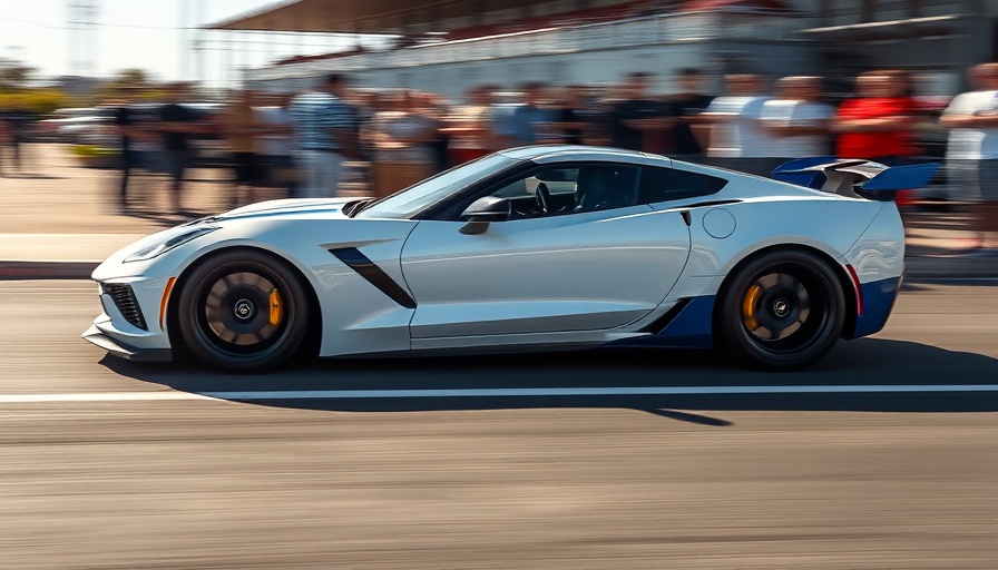 Corvette racing at Sebring with vibrant speed motion