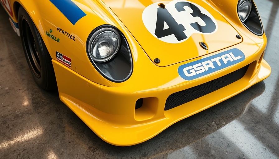 Close-up of Dale Earnhardt Corvette Racing car front.