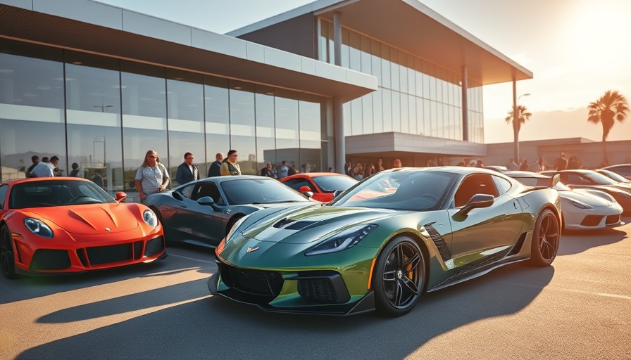 NCM Bash 2025 registration at car event with sports cars.