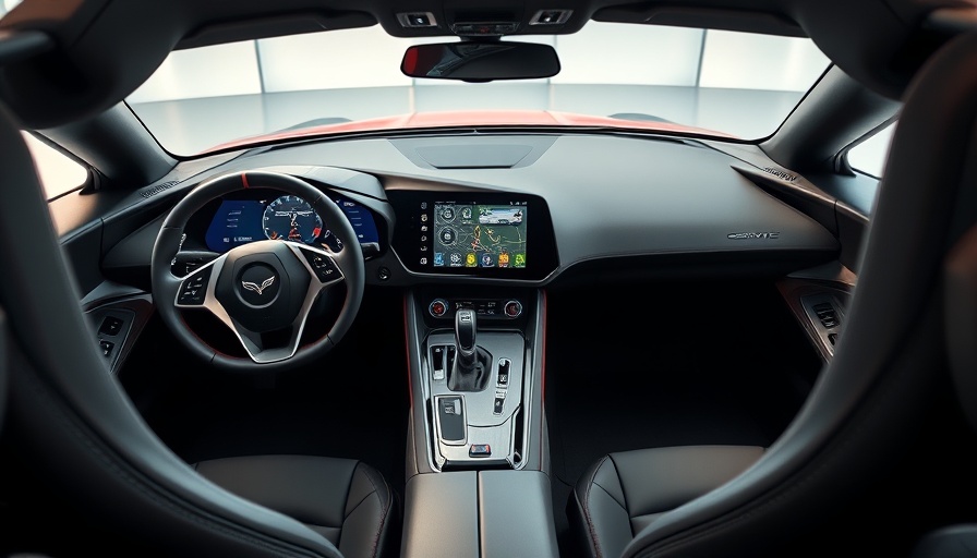 2026 C8 Corvette interior redesign showing sleek dashboard and digital displays.