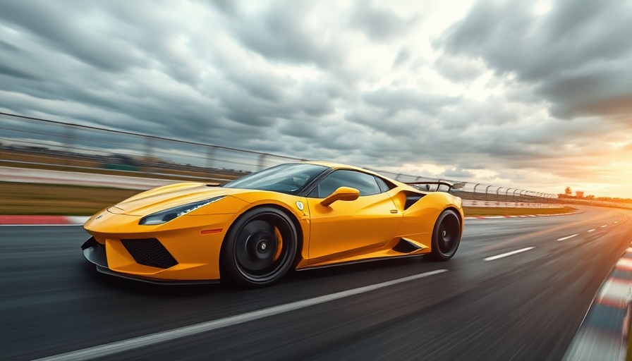 GM ZR1 orders forward with a yellow sports car on track.
