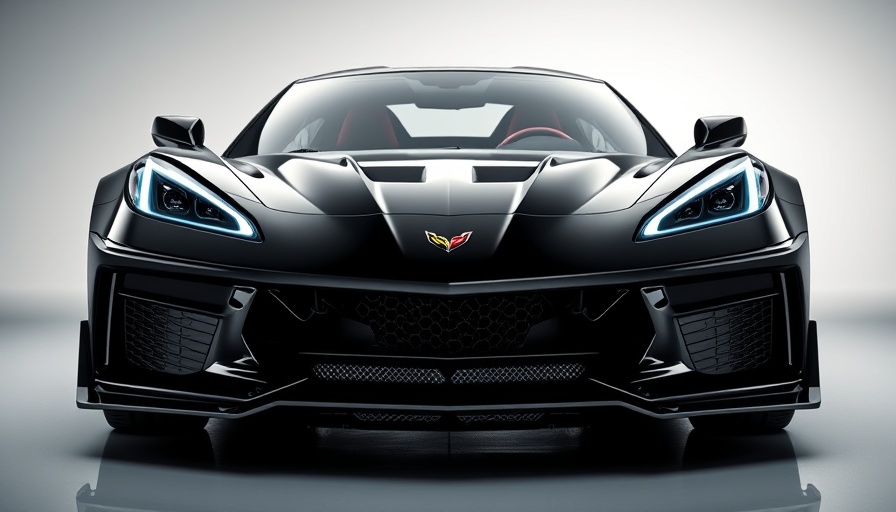 2025 Corvette ZR1 price and features highlighted with car design.