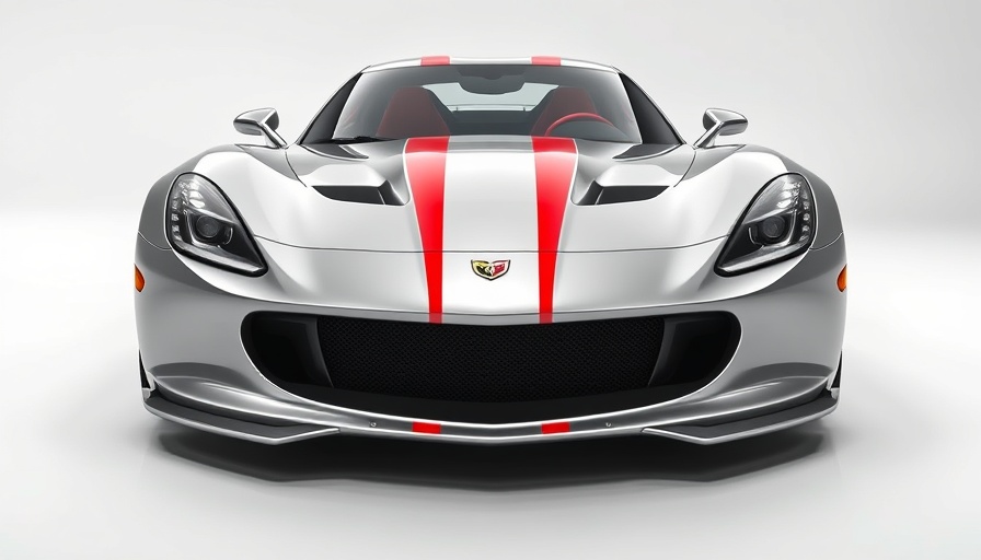 2026 Corvette price increase visual with sleek sports car