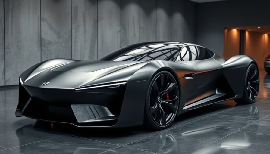 Futuristic sleek concept car with aerodynamic design, C9 Corvette