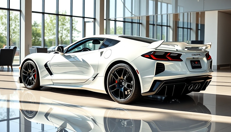 2025 Corvette Z06 unique dealer orders showcased in showroom.