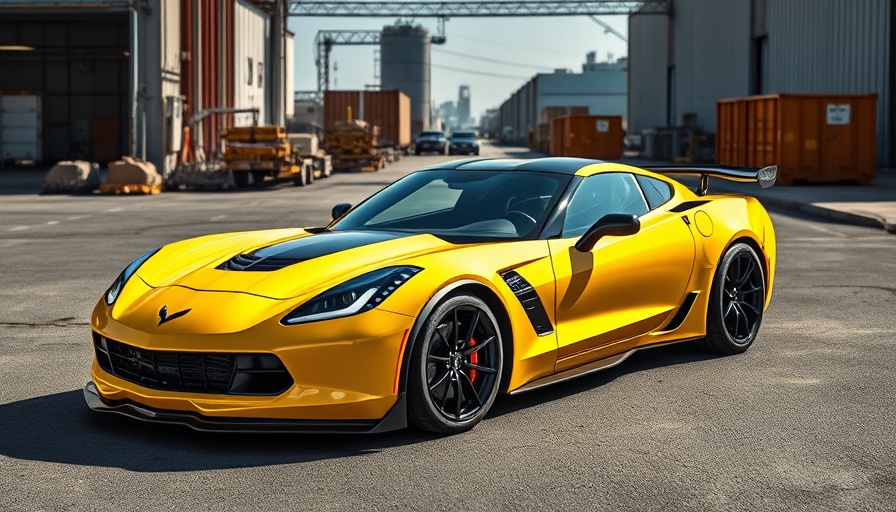 2016 Chevrolet Corvette Z06 C7.R Hennessey HPE800 in a vibrant yellow, parked.