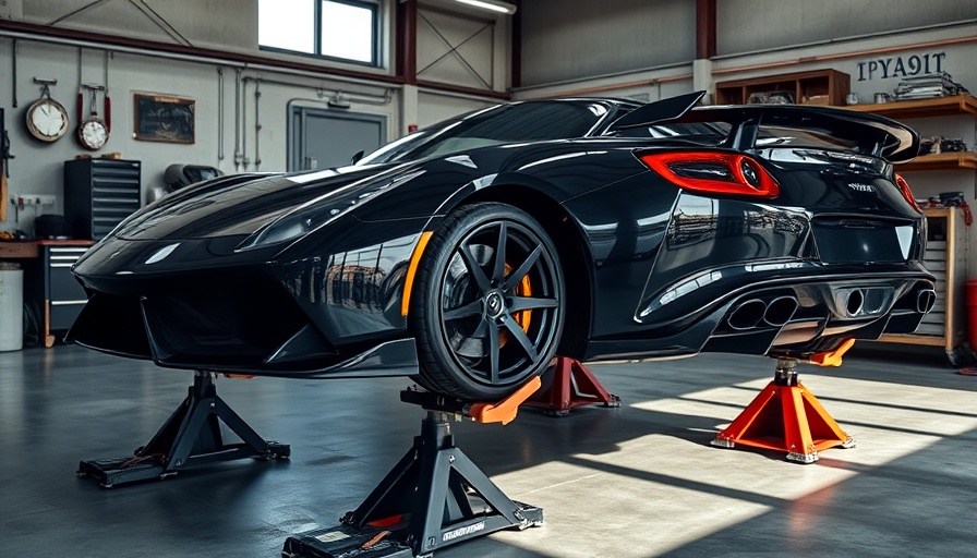 QuickJack 5000TL Review: Car elevated in garage