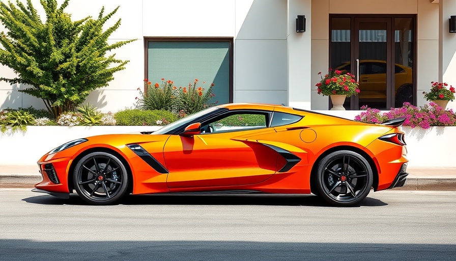 2019 Chevrolet Corvette Grand Sport Yenko/SC Stage II in orange, parked.
