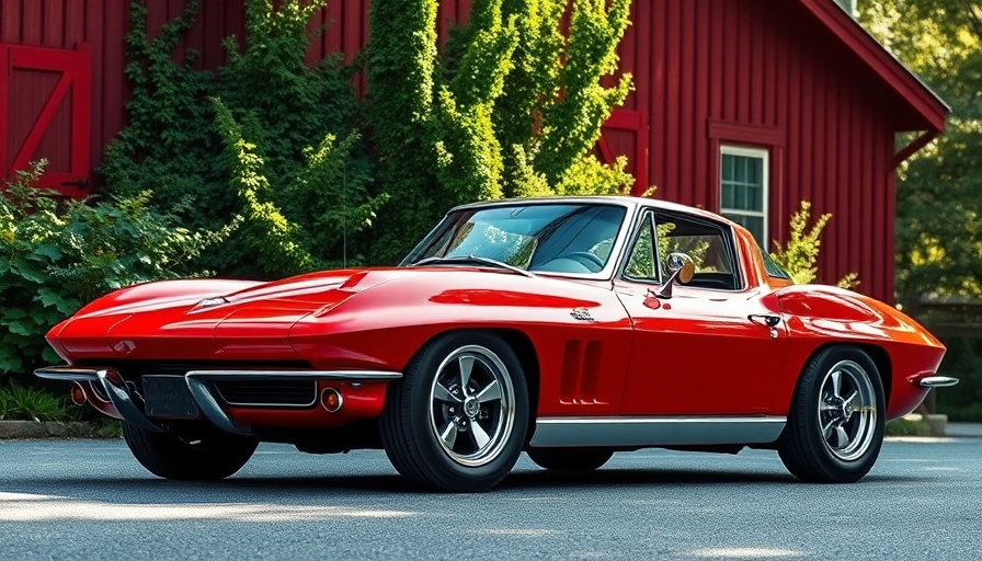 2013 Chevrolet Corvette Z16 GS CRC Conversion parked in front of red building.