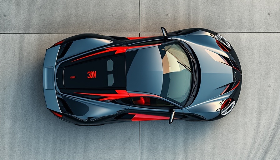 Sleek C8 Corvette ZR1X showcasing features, aerial view.