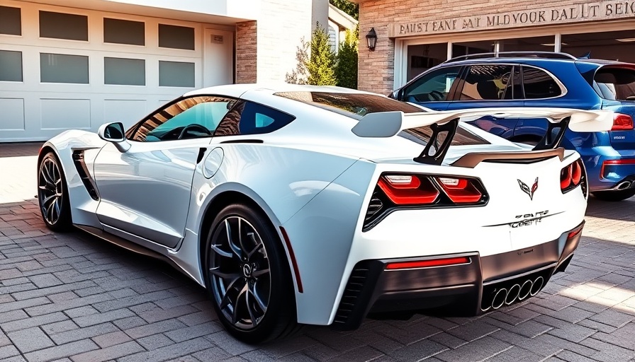 Corvette ZR1 impressions: Sleek white car in sunny driveway