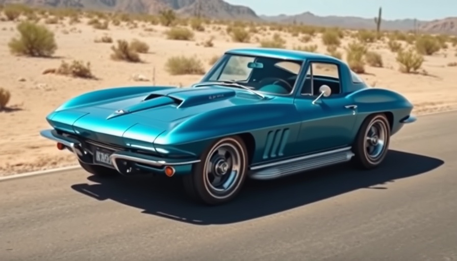 1965 Corvette Restomod for sale in desert setting.