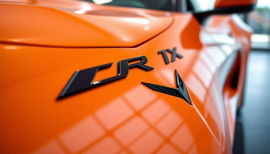 2026 Chevrolet Corvette ZR1X close-up with sleek orange design and ZR1X logo.