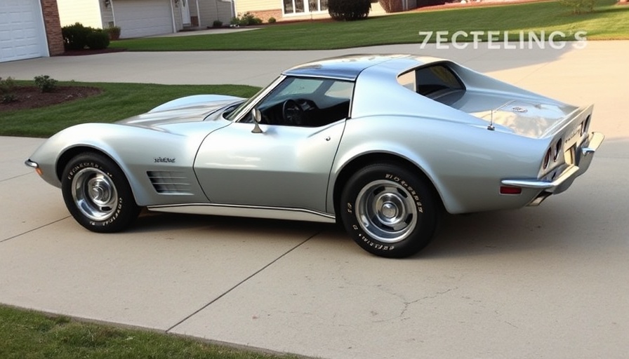 1971 Corvette Stingray for sale parked on a driveway.