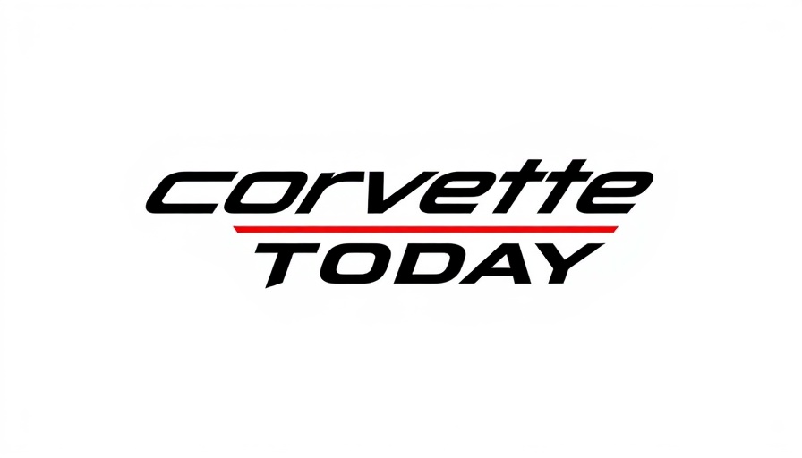 Corvette Today logo with racing flag design.