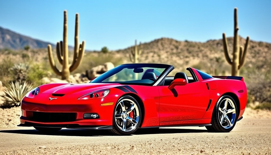 2010 Chevrolet Corvette ZR1 for sale in a desert setting.