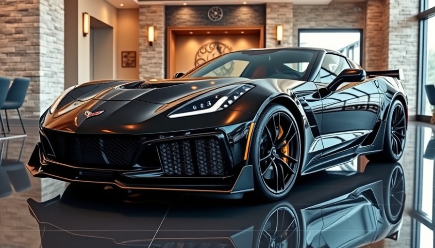 2019 Chevrolet Corvette ZR1 Coupe for sale in modern showroom.