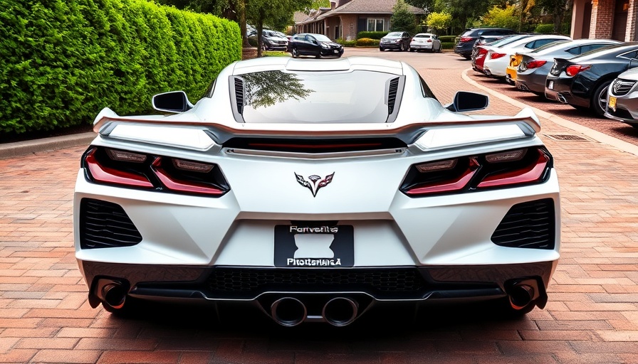 2025 Corvette ZR1 in driveway, rear view for review