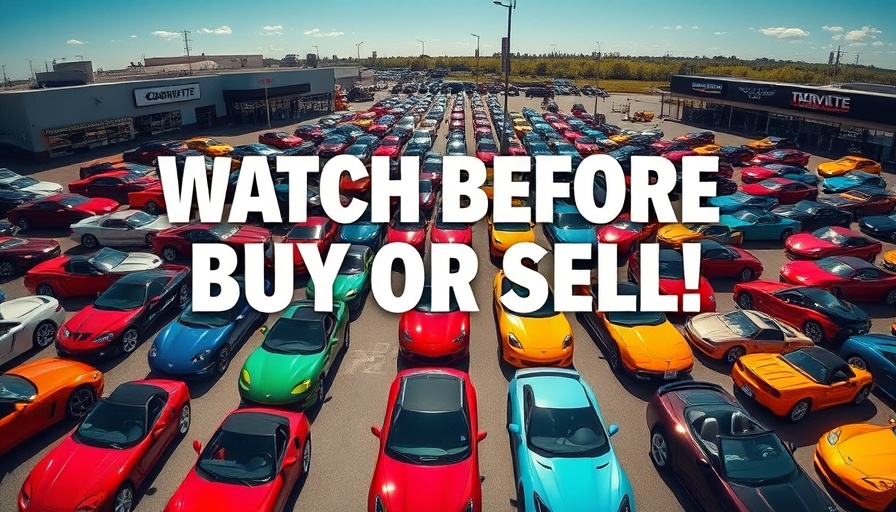 Aerial view of Corvettes for buying and selling advice.