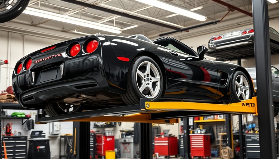 C5 Corvette durability displayed in detailed workshop setting.