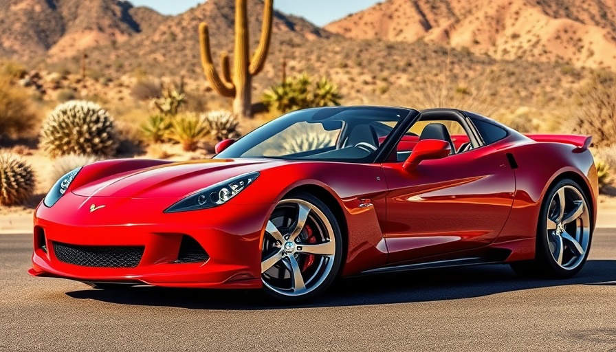 Red sports car parked in desert landscape; Do no-reserve auctions really matter?