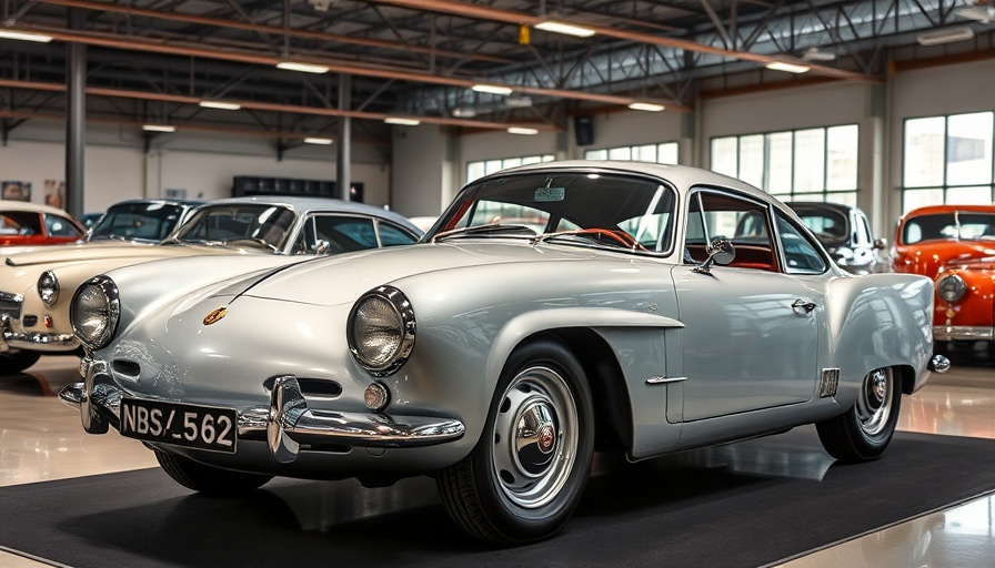 Classic car at Mecum Auctions 2025 behind the scenes.