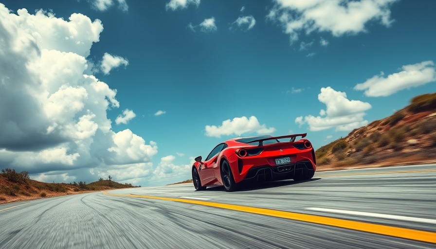 2026 Corvette ZR1 giveaway with car driving on road.